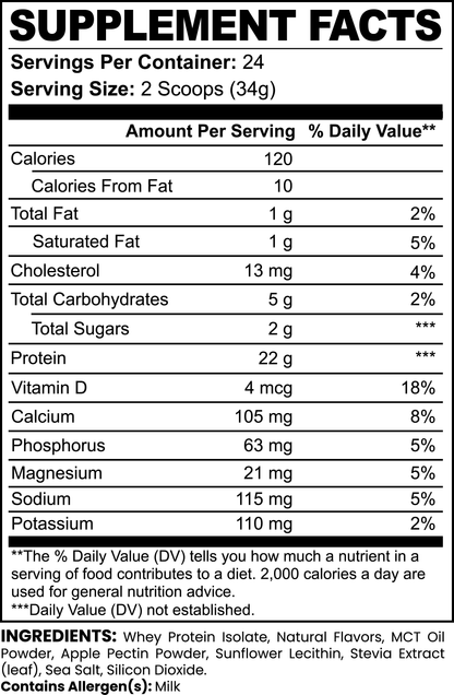 BWN 100% Whey Protein Isolate (Vanilla)