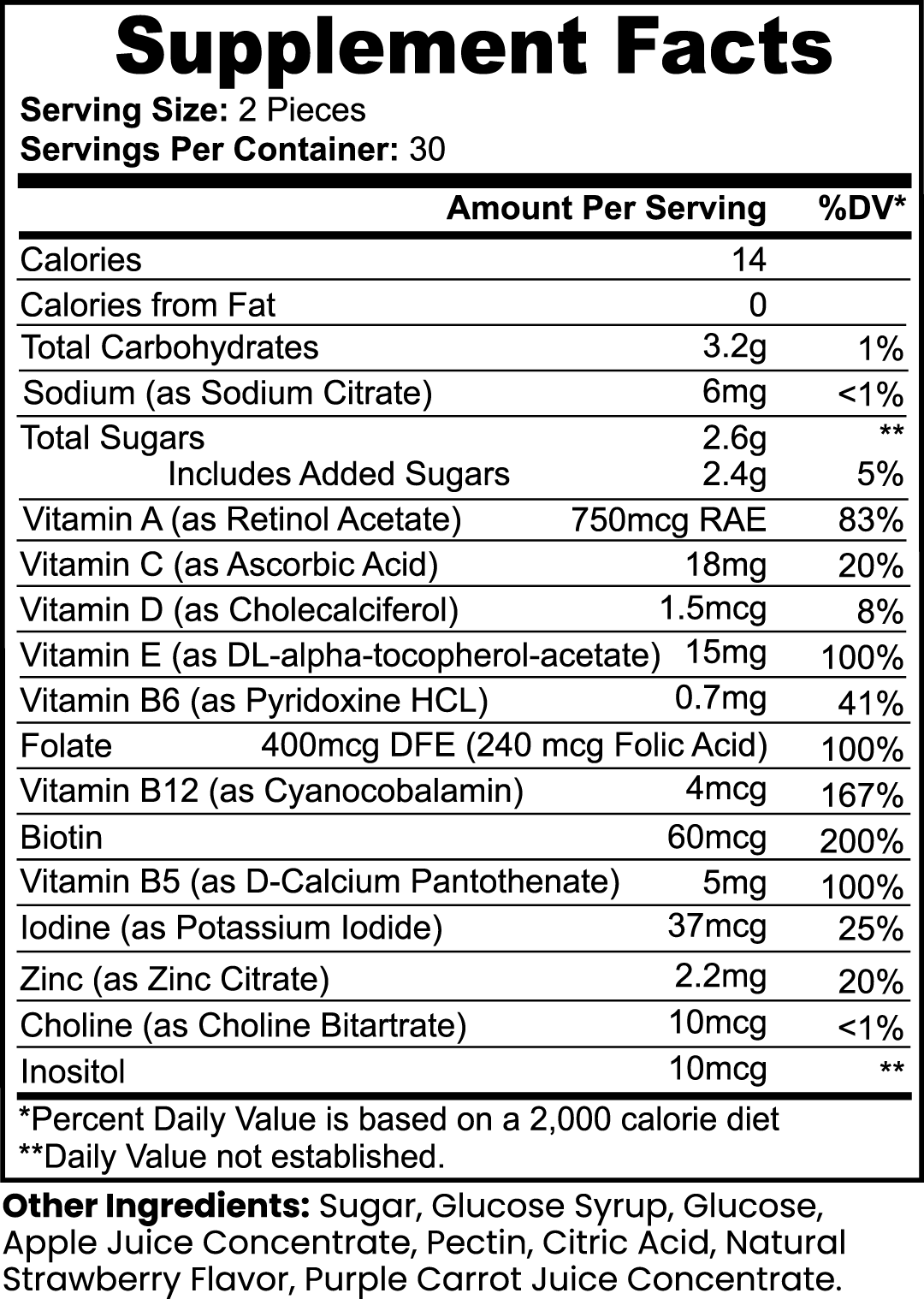 Multivitamin Bear Gummies